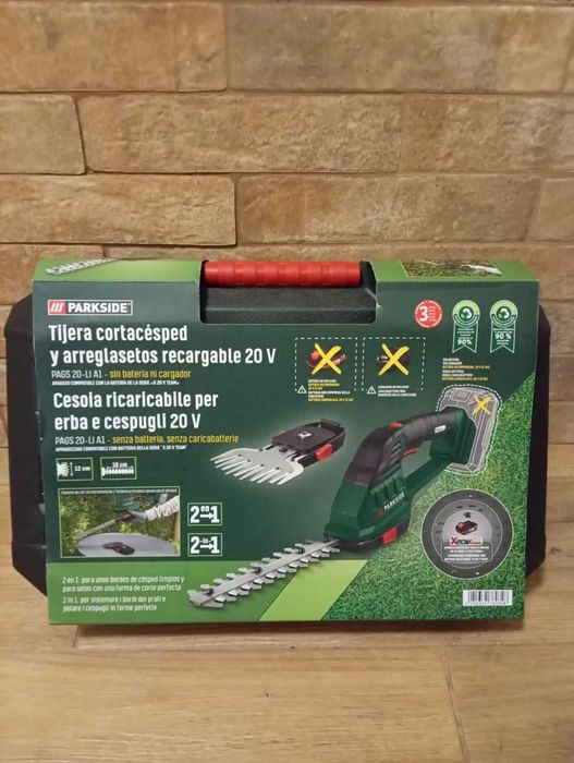Акумуляторний кущоріз з Німеччини PARKSIDE PAGS 20-Li A1