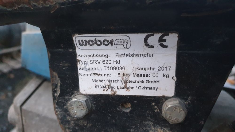Skoczek, Stopa Wibracyjna, Zagęszczarka WEBER SRV 620, 2017, Honda