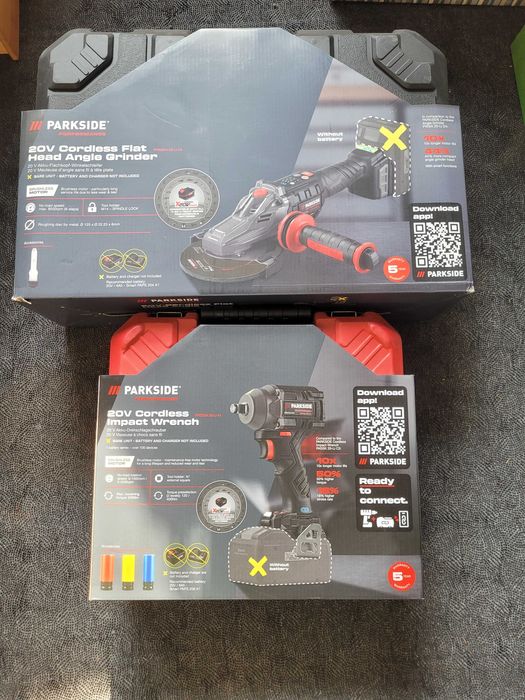 Zestaw parkside Performance klucz udarowy szlifierka