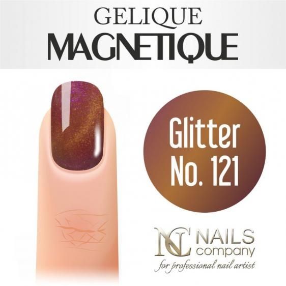 Lakier hybrydowy Gelique Magnetique Glitter No. 121