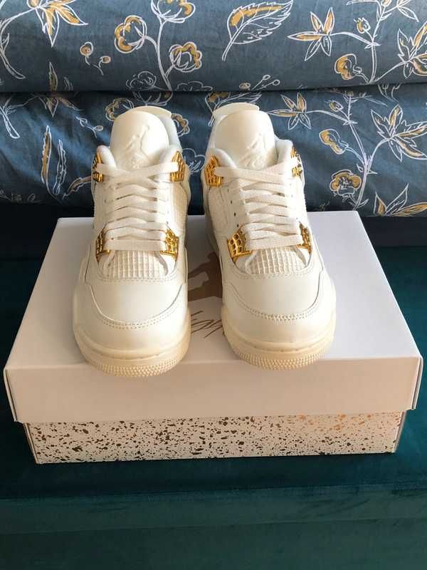 buty Espadryle Jordan4RetroMetallicGold Espadryle R.46