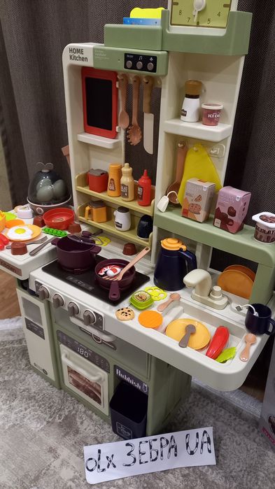 Кухня дитячі 93см.з яйцеваркою нові 74придмета,,лимо тойс,, муз,світ,