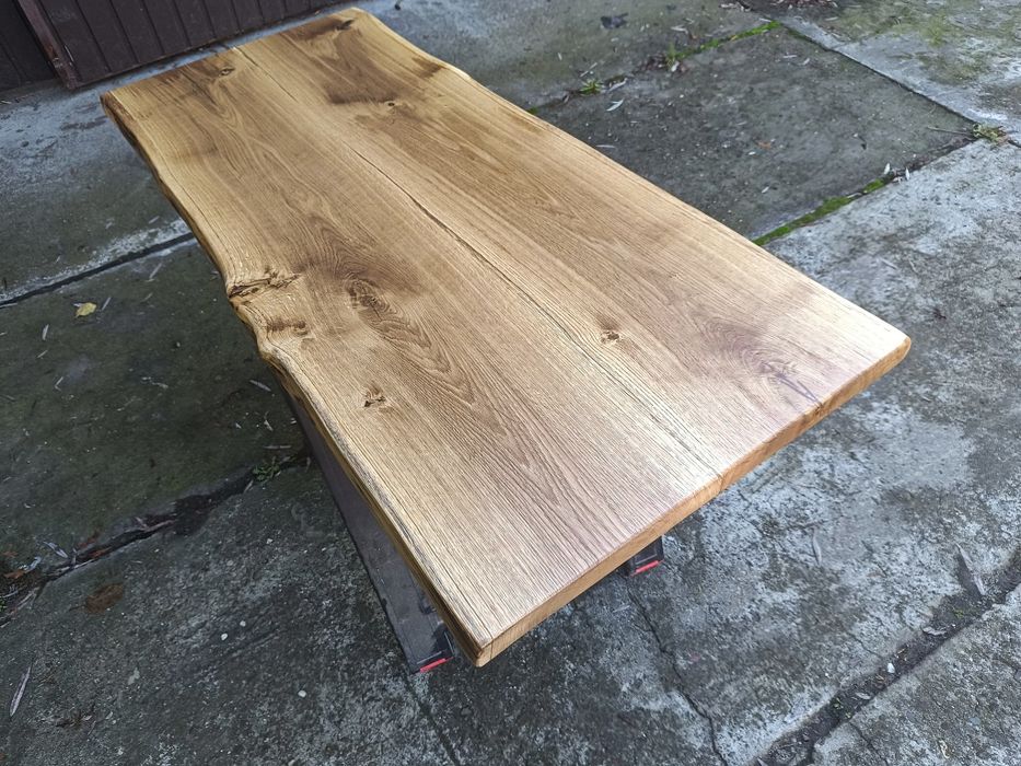 Blat dębowy 149x62 na stół biurko ławę Live Edge 11