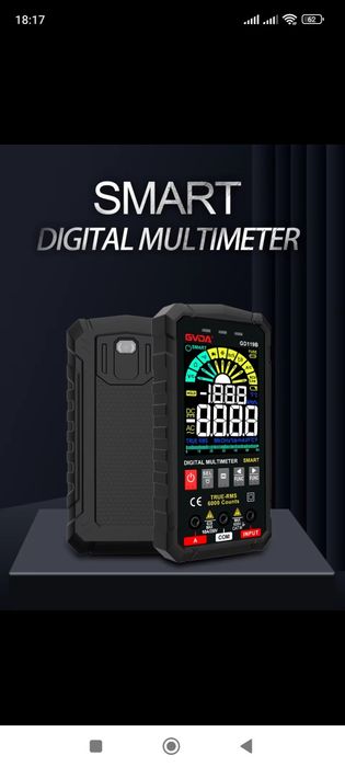 Мультиметр GVDA 119B 6000oтс/True rms.