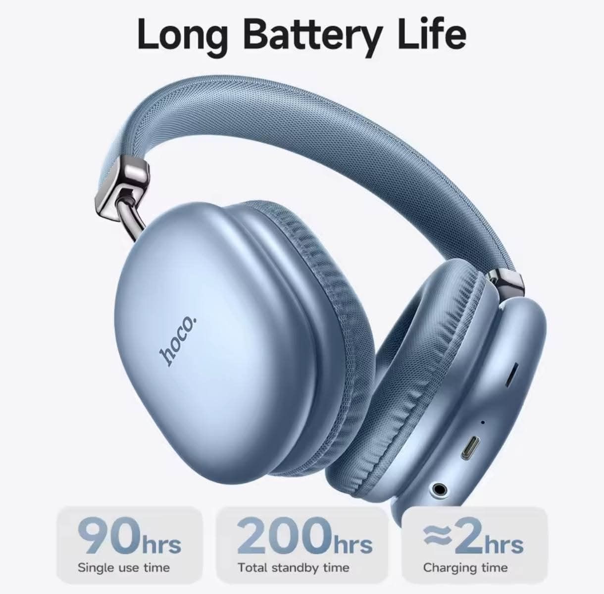 • НАВУШНИКИ Hoco W35 Max 90 год бездротові microSD, Type C