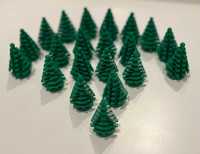 1 x LEGO 2435 Drzewko Plant, Pine Tree-Small 2x2x4, Green (nowe)