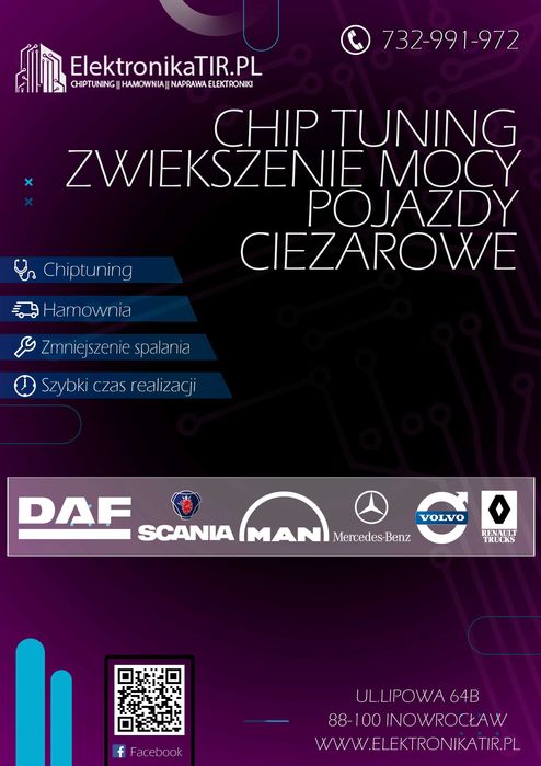 Chip tuning zwiększenie mocy SCANIA R410, R450 Euro 6 XPI