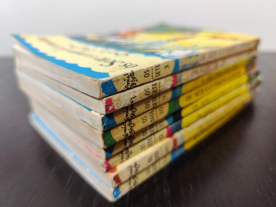 Lote de 8 livros dos Sete - Enid Blyton (Vintage - Anos 70)