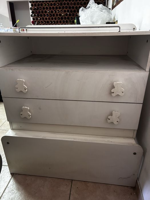 Cama de bebe com arrumacao