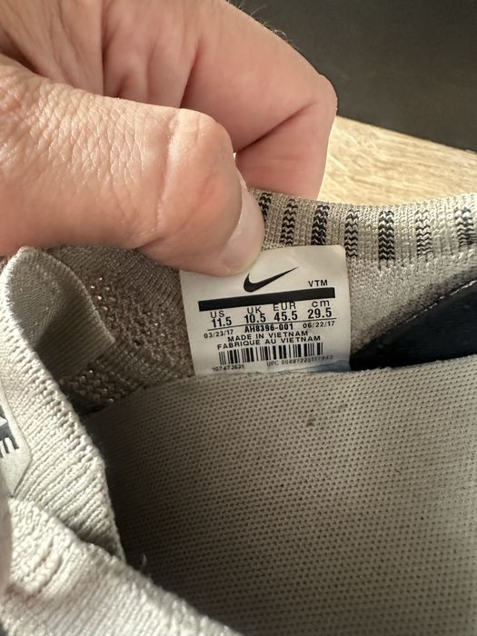Nike Flyknit Trainer 11.5US buty 45,5 Pale Grey