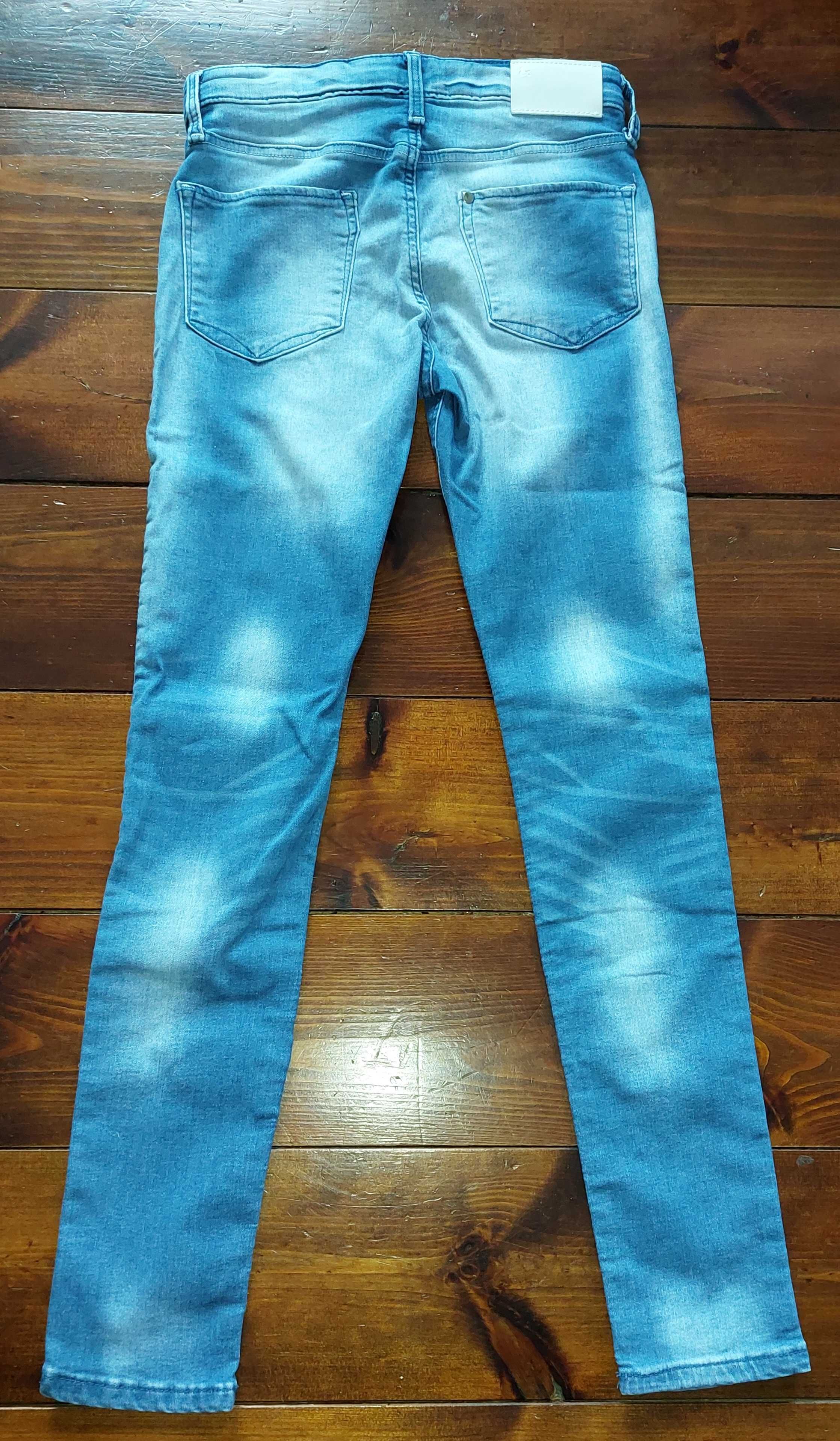 H&M, Spodnie jeansowe dla dziewczynki, rurki, rozmiar 140