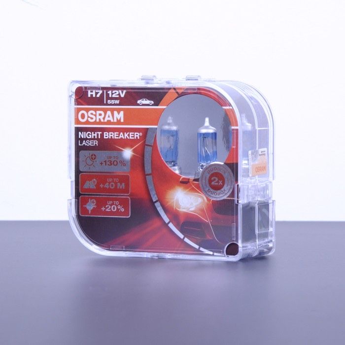 Галогенові лампи для авто Osram H7 12V 55W +130% Night Breaker