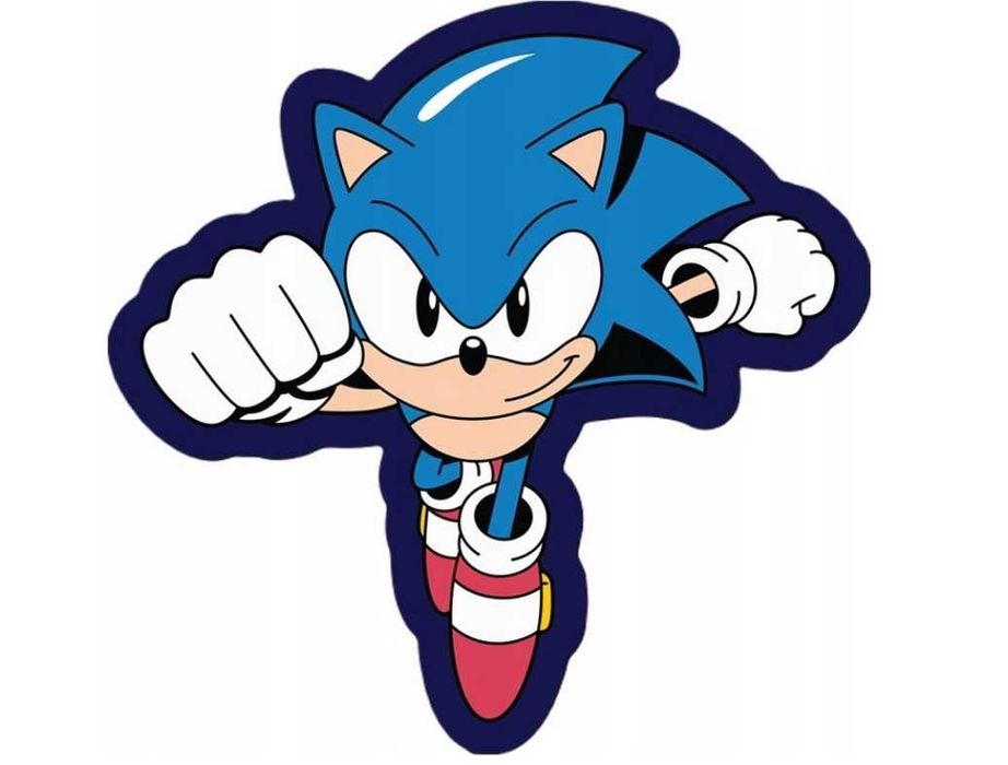 Sonic the hedgehog  poduszka kształtka 35x35cm przytulanka dla dziecka
