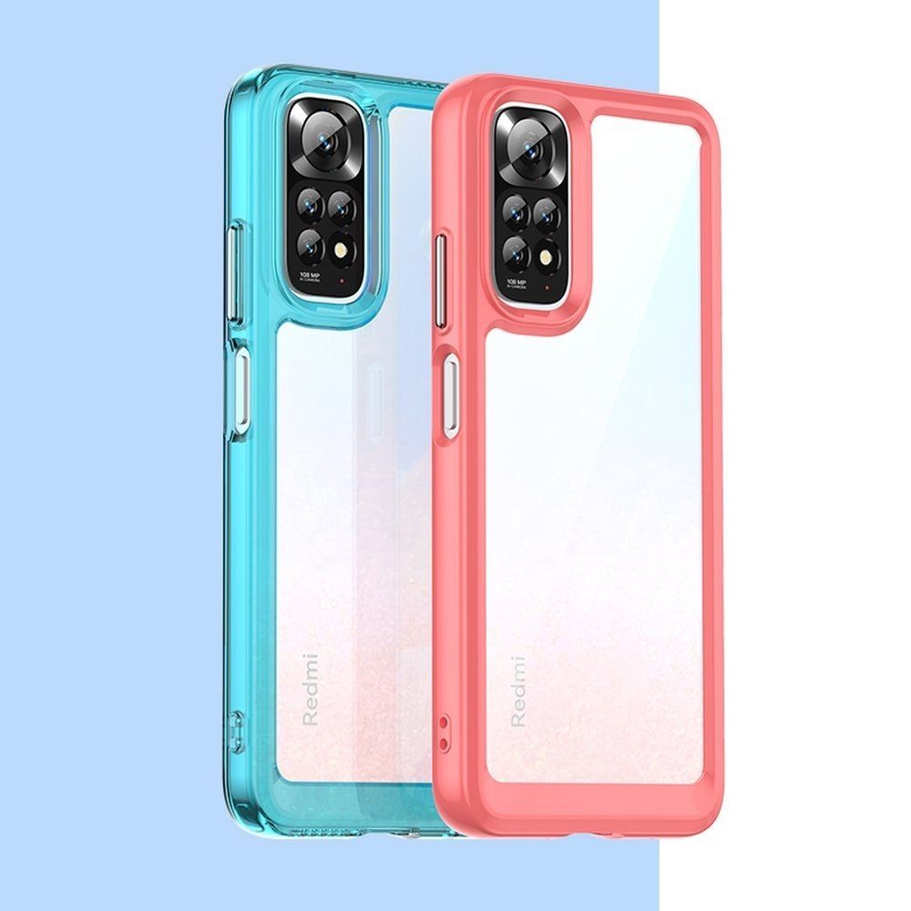 Etui Pokrowiec Z Żelową Ramką Do Xiaomi Redmi Note 11 Czerwony