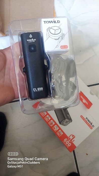 Lampa rowerowa TOWILD CL-600 lumen 2000mAh + dodatkowo PILOT sterownik