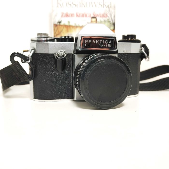 Analogowa Lustrzanka Praktica PL nova IB Obiektyw DOMIPLAN 50 mm 1:2,8