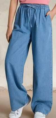 proste szerokie spodnie jeansowe m