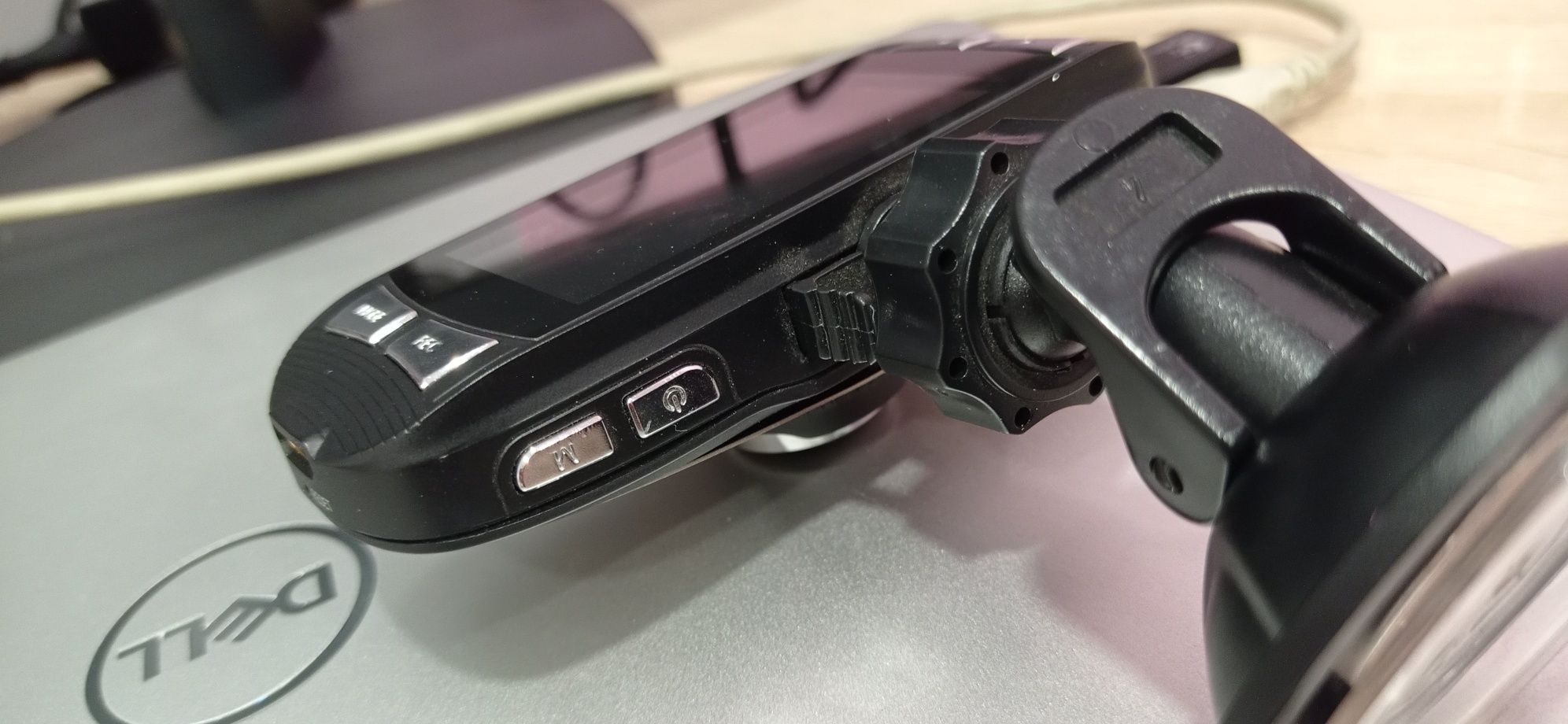 Videorejestrator + uchwyt + kabel mini jack