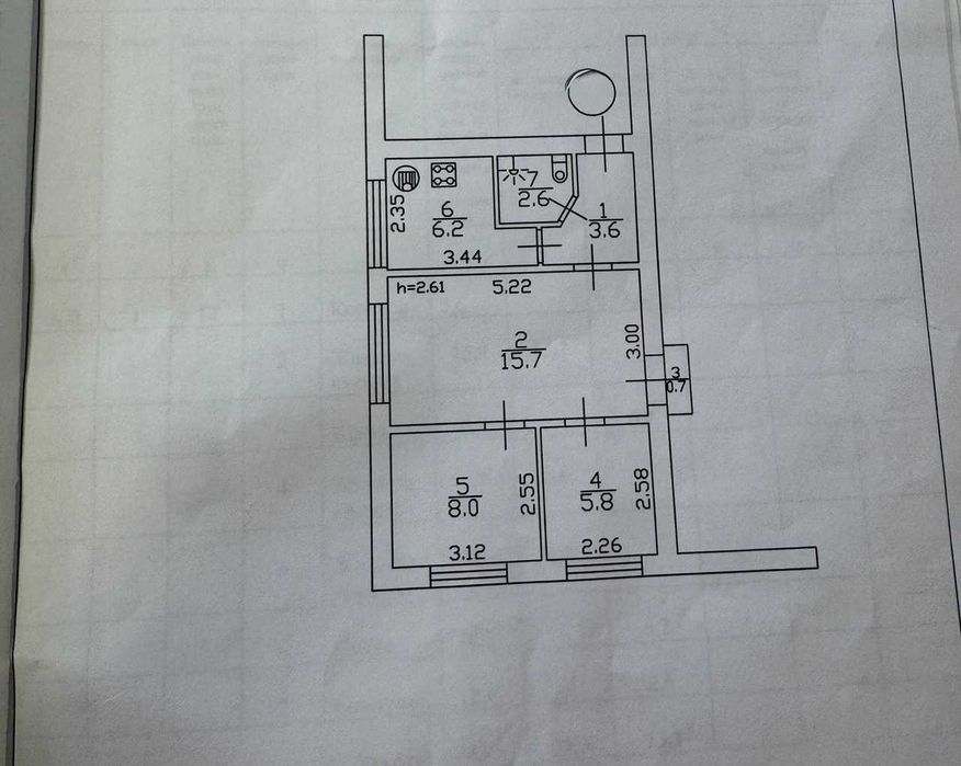 3-кімнатна квартира, Сновськ (Щорс) A11