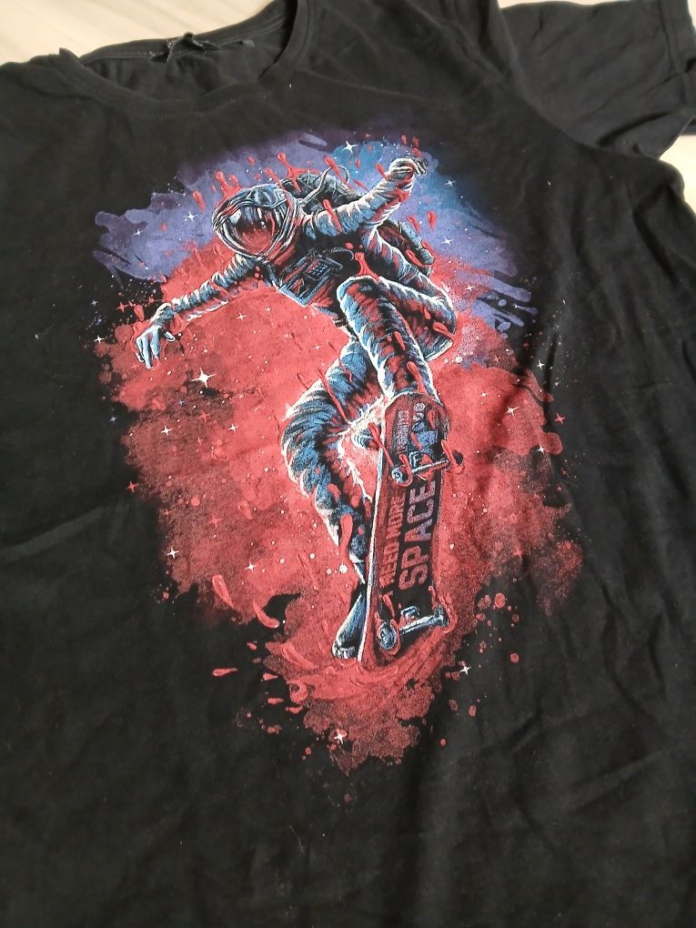 Czarny T-shirt L