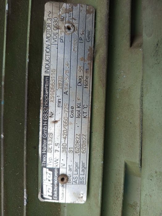 7.5кв 3000об/хв Електро двигун/мотор