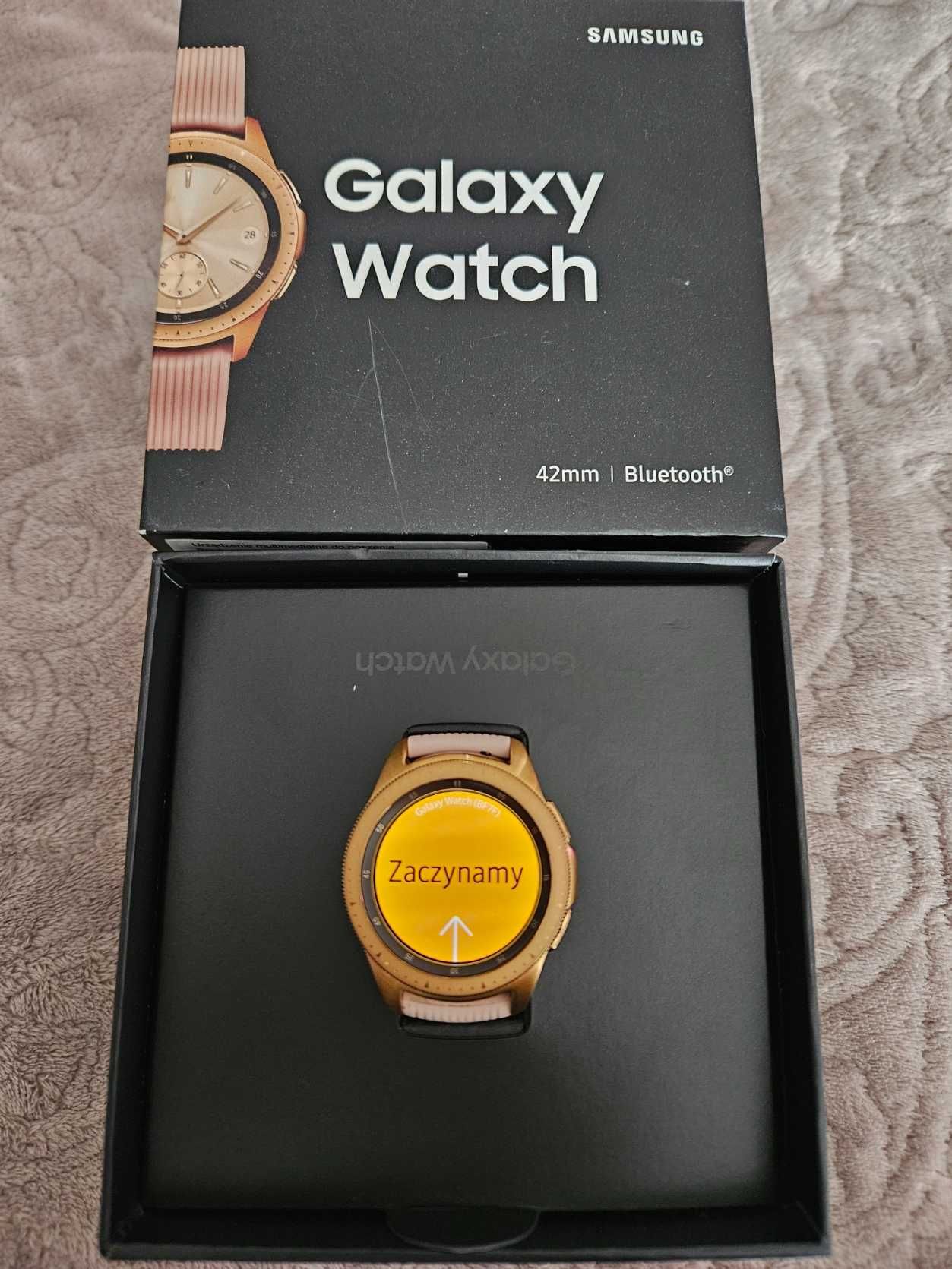 Galaxy Watch 42mm SM-R810 złoty piękny!