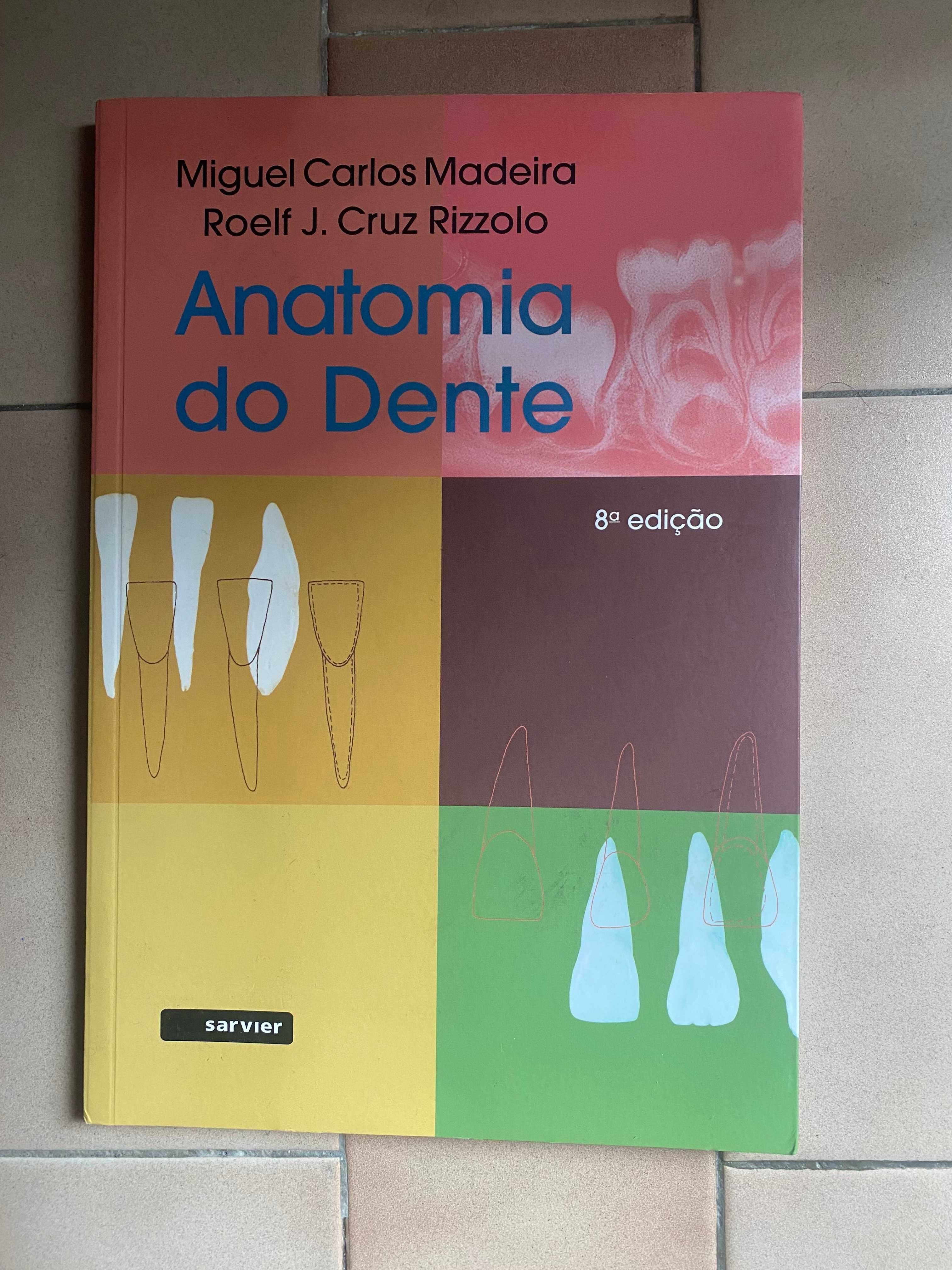 Livro Anatomia do Dente 8 Edicao de Miguel Carlos Madeira e Rizzolo