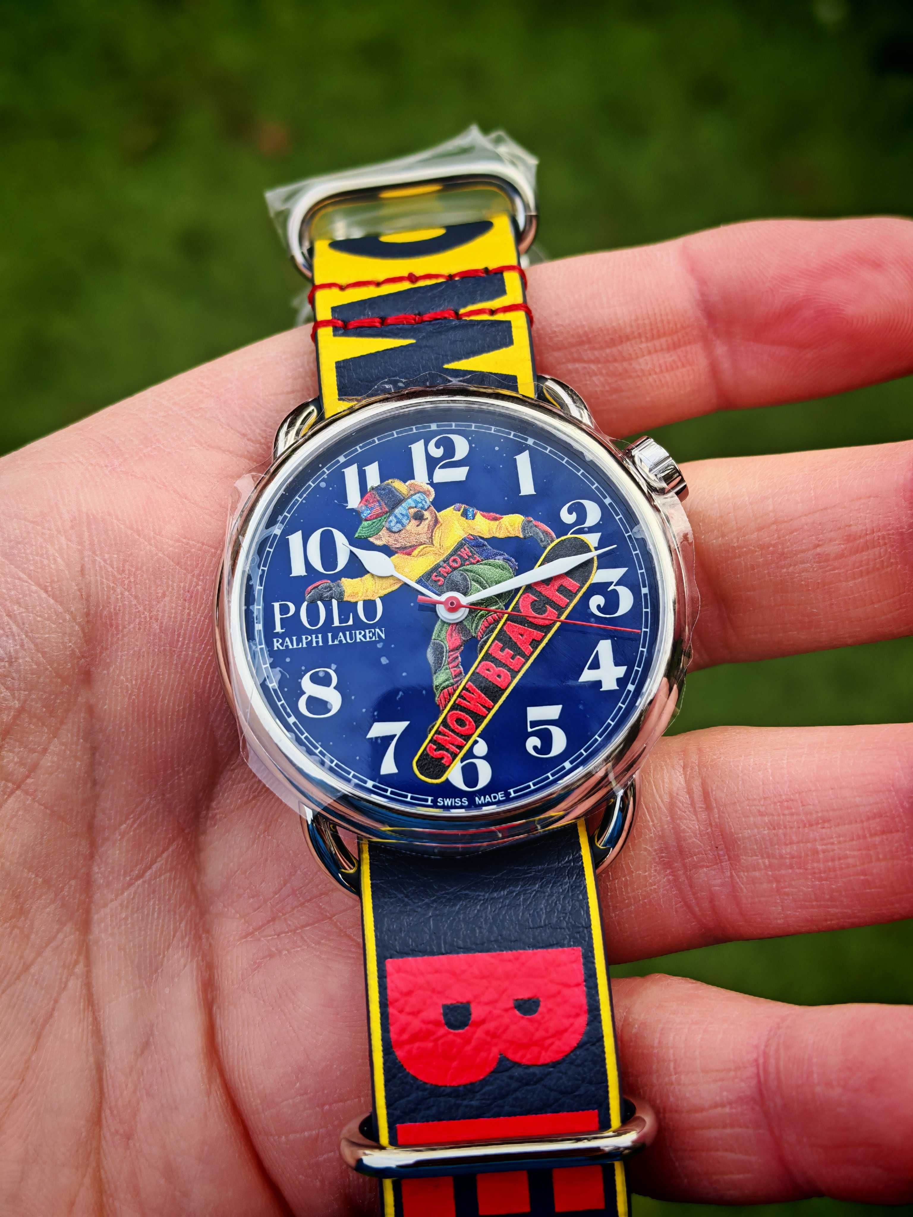 Ralph Lauren x The Rake Snow Beach Bear Automat 42mm Pudełko i dokum