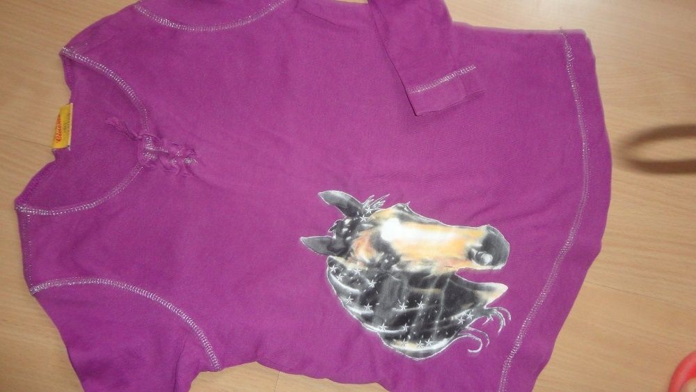 Bluzeczki dla dziewczynki roz. 128 cm zestaw