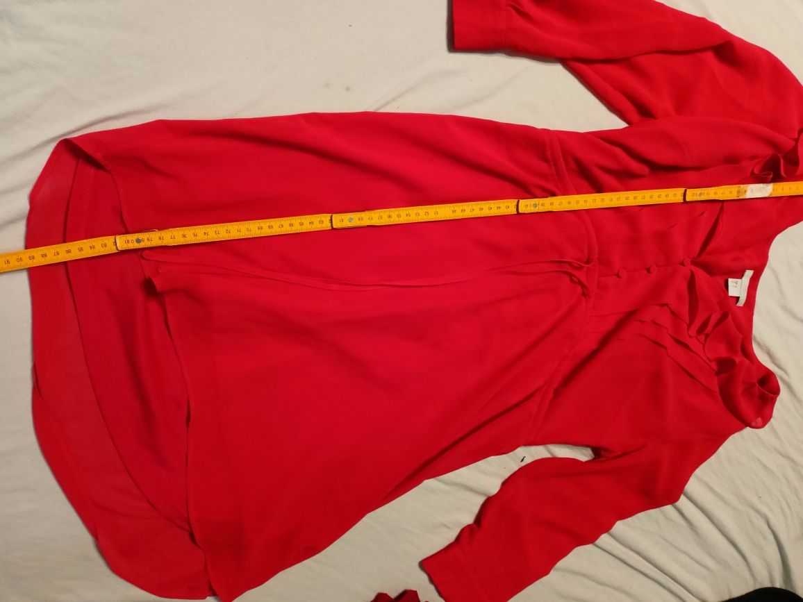 Czerwona sukienka elegancka h&M XL 42
