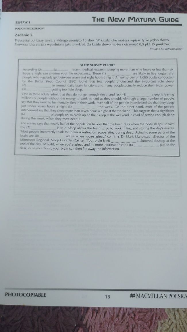 The New matura guide