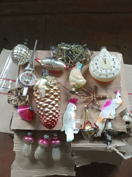 Большая ёлочная игрушка ссср часы новогодние