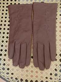 Rękawiczki damskie skóra naturalna  NOWE 6.5 rozmiar