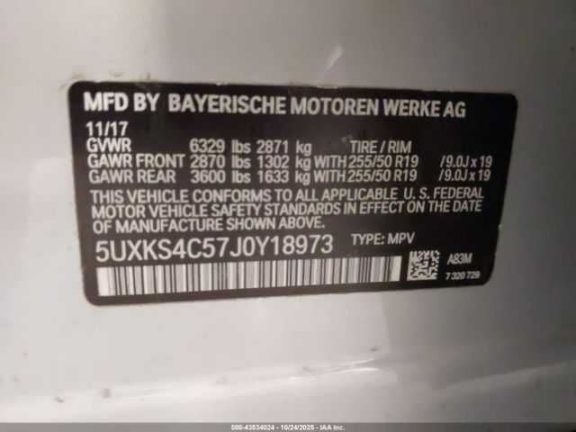 2018 Bmw X5 XDrive 35D