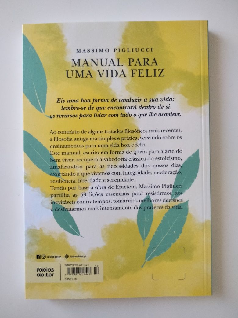 NOVO • Manual para Uma Vida Feliz, de Massimo Pigliucci