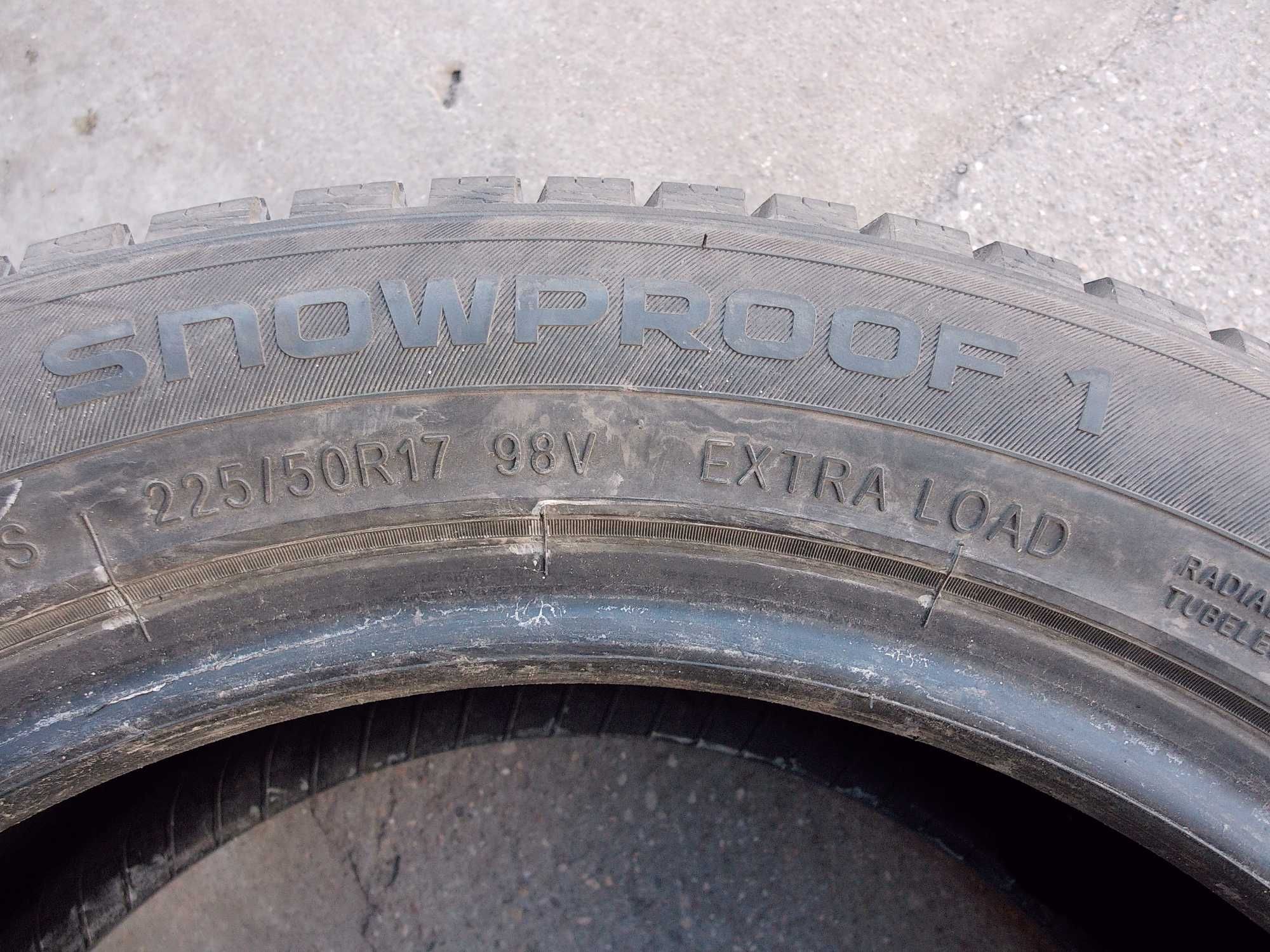 Nokian Tyres Snow Proff1 225/50/17 98V XL jak nowa z 2023r