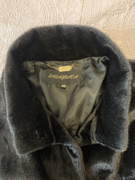 Стильный полушубок Lasagrada, искусственный мех, Турция, размер M