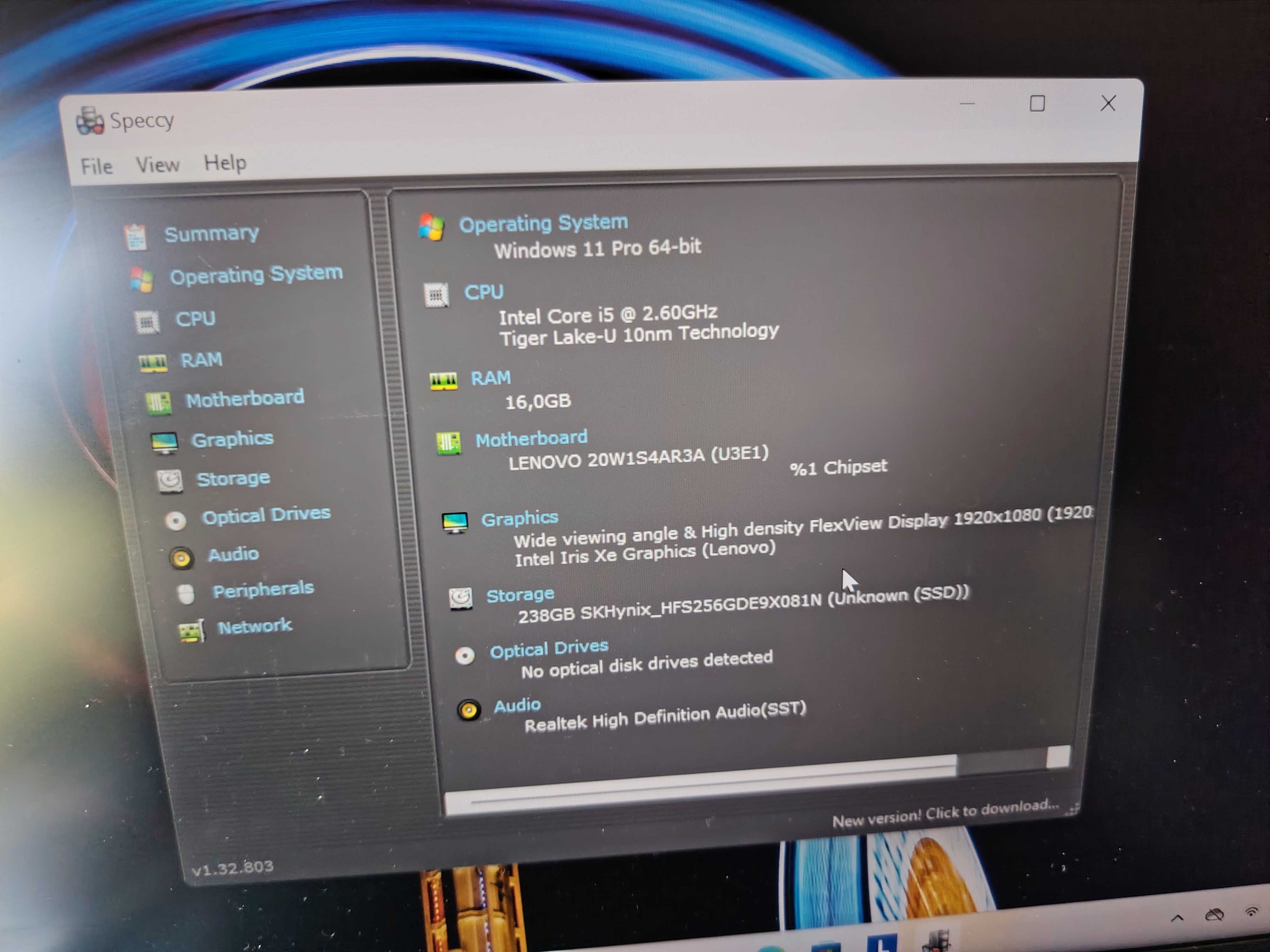 Lenovo T14 gen 2 i5 11gen+16gb ram+256 ssd