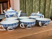 vintage serwis do herbaty, chińska porcelana, 6 osób