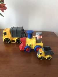 Zabawki dla chłopca 2 3 4 lata śmieciarka lokomotywa grająca wywrotka