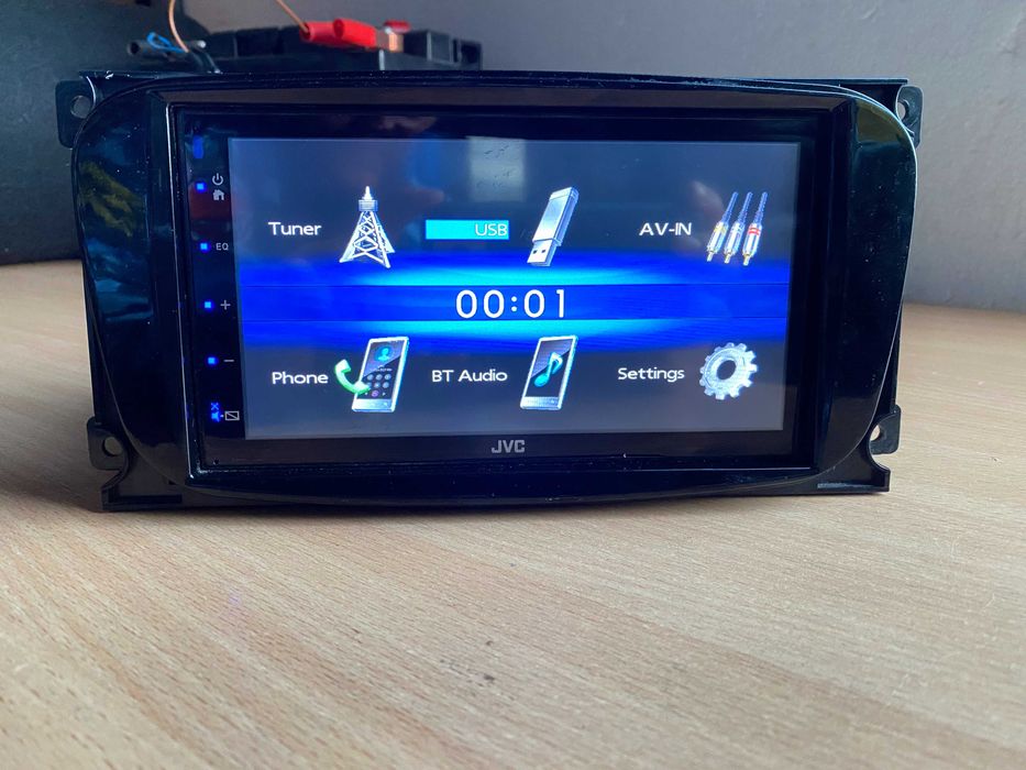 Автомагнитола JVC KW-M25BT с рамкой Форд S-Max Bluetooth