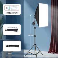 Lampa studyjna SOFTBOX 50x70cm + statyw 160cm NOWA