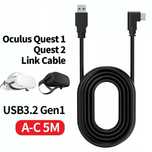 Кабель Oculus Link USB-А 3.2 на USB-С, 5 метрів, для Oculus Quest 2