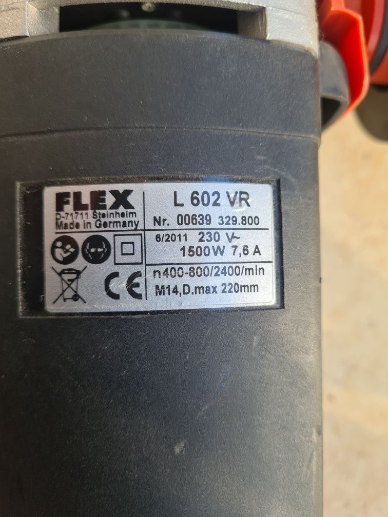 Flex L 602vr polerka szlifierka z regulacją obrotów.
