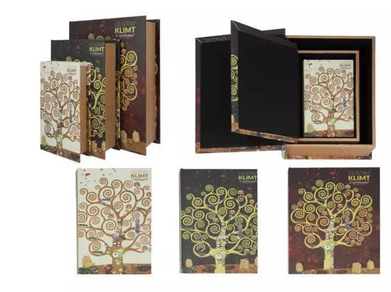 Kpl. 3 pudełek na magnes - G. Klimt, Drzewo życia (CARMANI)