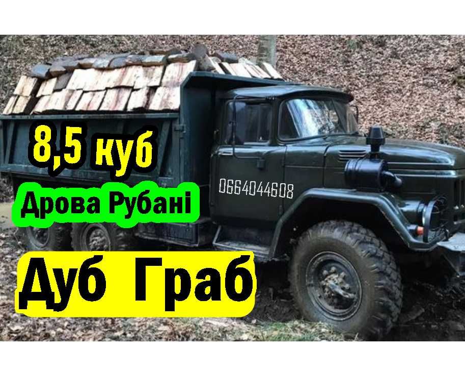 Дрова Дуб та Граб у Продажу! Рубані  з Доставкою до Порогу!