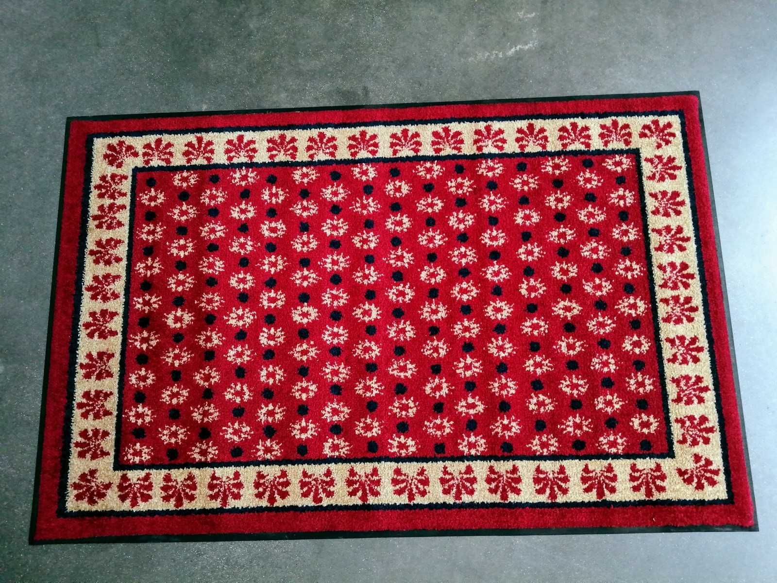 Wycieraczka Mata podłogowa czerwona 110x170cm jak dywan czerwony outle