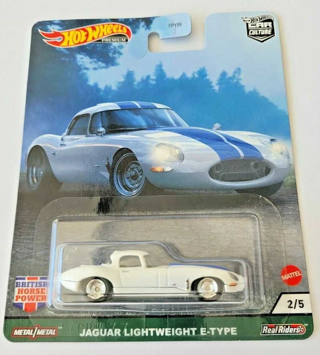 hot wheels premium jaguar (seria british horse power) lightweight