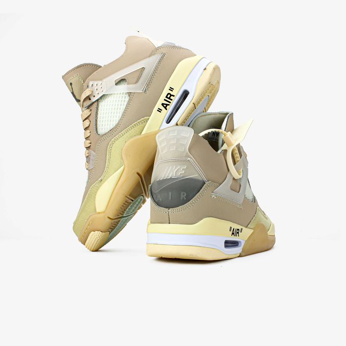Мужские кроссовки Nike Air Jordan 4 Retro "OFF-WHITE SAIL" Luxe. 41-45