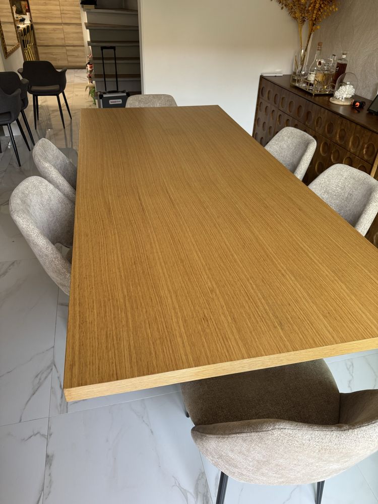 Mesa madeira sala Area com 6 cadeiras